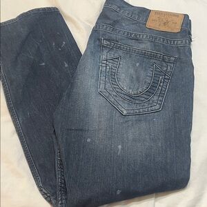 True Religion Faded Indigo Bootcut Jeans